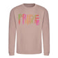 Neon Drip Pride Typography Pride Month Unisex Sweatshirt