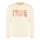 Neon Drip Pride Typography Pride Month Unisex Sweatshirt