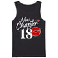 New Chapter 18 Red Kiss Slogan 18th Birthday Men Tank Top