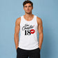 New Chapter 18 Red Kiss Slogan 18th Birthday Men Tank Top