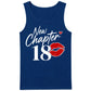 New Chapter 18 Red Kiss Slogan 18th Birthday Men Tank Top