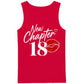 New Chapter 18 Red Kiss Slogan 18th Birthday Men Tank Top