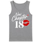 New Chapter 18 Red Kiss Slogan 18th Birthday Men Tank Top