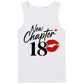 New Chapter 18 Red Kiss Slogan 18th Birthday Men Tank Top