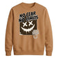 No Fear No Limits Edgy Smile Graphic Unisex Sweatshirt