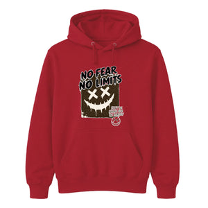 No Fear No Limits Edgy Smile Graphic Unisex Hoodie