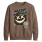 No Fear No Limits Edgy Smile Graphic Unisex Sweatshirt