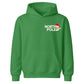 North Pole Pocket Print Santa Hat Christmas Kids Hoodie