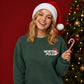North Pole Santa Chest Print Christmas Unisex Sweatshirt