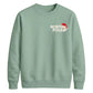North Pole Santa Chest Print Christmas Unisex Sweatshirt
