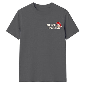 North Pole Santa Pocket Graphic Christmas Unisex T-Shirt