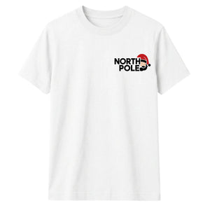 North Pole Santa Pocket Graphic Christmas Unisex T-Shirt