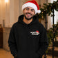 North Pole Santa Pocket Logo Christmas Unisex Hoodie