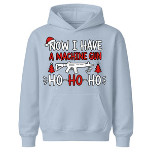 Now I Have A Machine Gun Ho-Ho-Ho Christmas Kids Hoodie