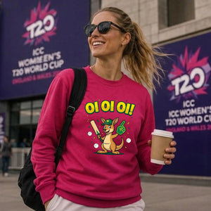Oi Oi Oi Aussie Kangaroo Women Cricket Sweatshirt - T20 Womens World Cup Sweatshirt Australia