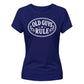 Old Guys Rule Graphic Funny Slogan Ladies T-shirts