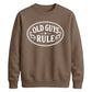 Old Guys Rule Graphic Funny Slogan Unisex Sweatshirt