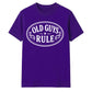 Old Guys Rule Graphic Funny Slogan Unisex T-Shirt