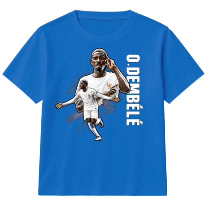 Ousmane Dembélé Graphic France Football Kids T-Shirt