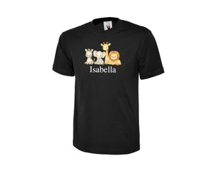 Personalized Back To School Animal T-Shirt For Kids, Custom Name Tee For Boys & Girls, Cute & Fun First Day T-Shirt P2530