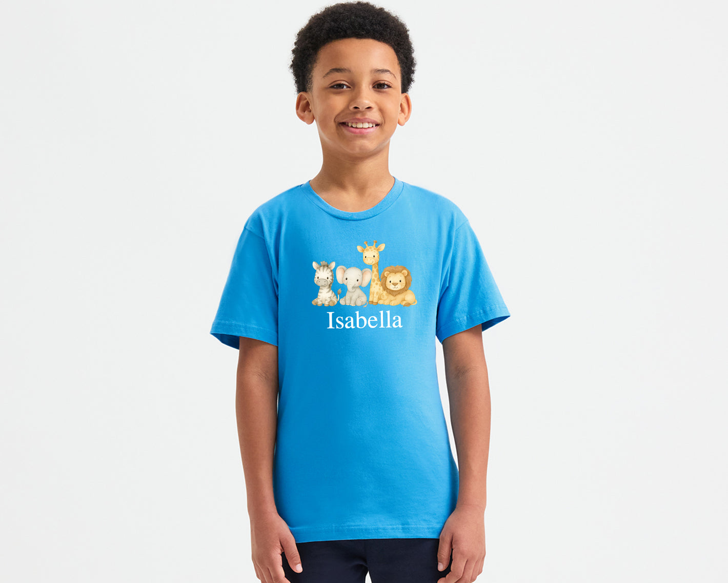 Personalized Back To School Animal T-Shirt For Kids, Custom Name Tee For Boys & Girls, Cute & Fun First Day T-Shirt P2530