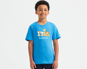 Personalized Back To School Animal T-Shirt For Kids, Custom Name Tee For Boys & Girls, Cute & Fun First Day T-Shirt P2530