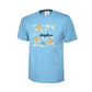 Personalized Kids T-Shirt With Cartoon Bears Flying On Clouds, Custom Name Printed Cartoon Design, Back To School Gift Top P2549