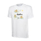 Personalized Kids T-Shirt With Cartoon Bears Flying On Clouds, Custom Name Printed Cartoon Design, Back To School Gift Top P2549