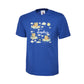 Personalized Kids T-Shirt With Cartoon Bears Flying On Clouds, Custom Name Printed Cartoon Design, Back To School Gift Top P2549