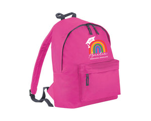 Personalised Rainbow Preschool Graduate Backpack, Custom Kids Fashion Bag For Back To School Fun P2556
