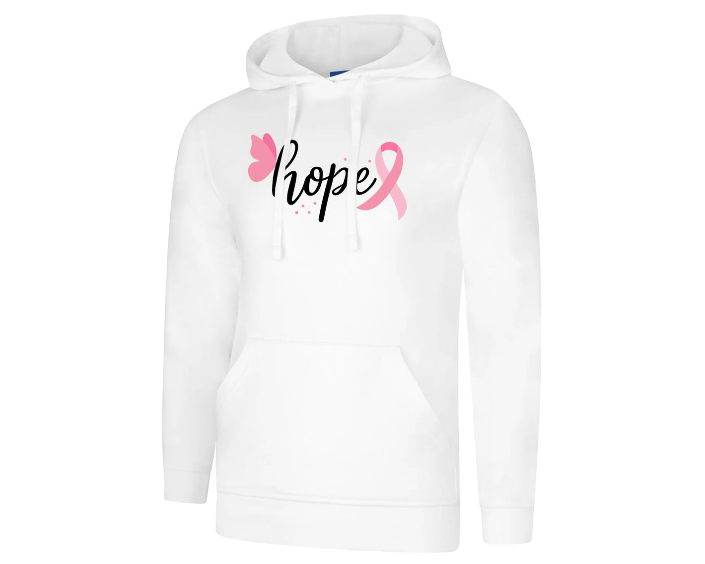Courage in Pink Hoodie, Comfortable Modern Top Supporting Survivors P2669