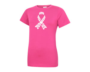 Breast Cancer Awareness T-Shirt, Meaningful Ribbon Tee Promoting Strength and Support, Stylish Comfortable Daily Outfit P440
