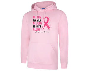 Pink Ribbon Hoodie, Modern Casual Top Promoting Strength and Hope P4421