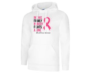 Pink Ribbon Hoodie, Modern Casual Top Promoting Strength and Hope P4421