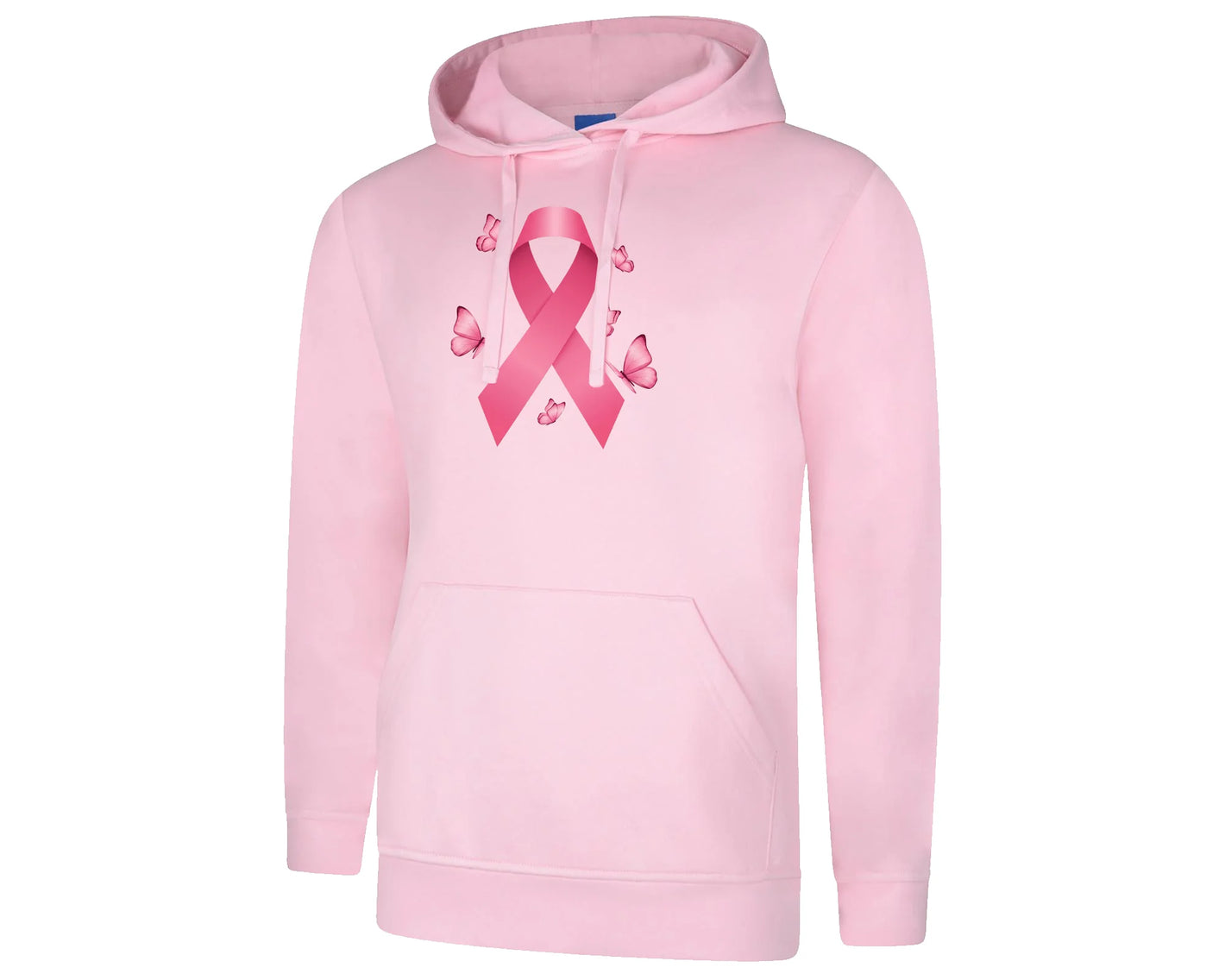 Breast Cancer Awareness Hoodie, Casual Modern Top Promoting Strength and Hope P4436