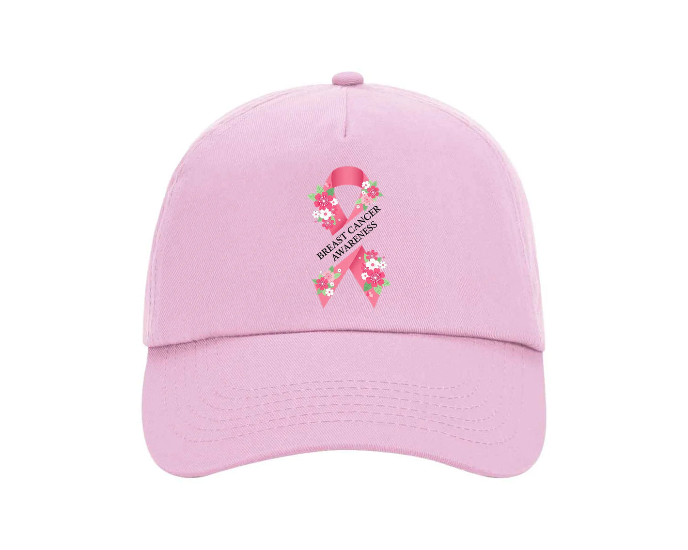 Breast Cancer Awareness Cap, Casual Everyday Hat Spreading Positivity and Strength P4472