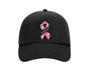 Breast Cancer Awareness Cap, Casual Everyday Hat Spreading Positivity and Strength P4472