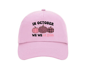 Breast Cancer Awareness Cap, Motivational Fashion Accessory Supporting Global Awareness P4476