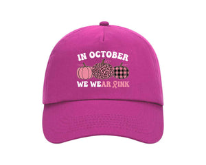 Breast Cancer Awareness Cap, Motivational Fashion Accessory Supporting Global Awareness P4476