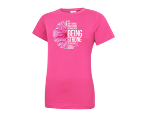 Breast Cancer Awareness T-Shirt, Empowering Graphic Tee with Inspiring Design, Comfortable Casual Everyday Wear P451