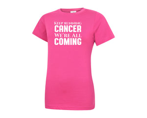 Breast Cancer Awareness Graphic Tee, Inspirational Print T-Shirt, Modern Stylish Daily Fashion P601