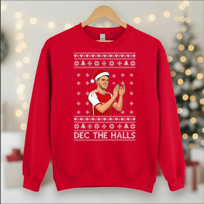 Dec the Halls Christmas Sweatshirt | Funny Football Christmas Sweater