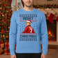 Eric Cantona Manchester Ugly Christmas Sweatshirt | Merry Christmas Soccer Jumper