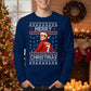 Eric Cantona Manchester Ugly Christmas Sweatshirt | Merry Christmas Soccer Jumper