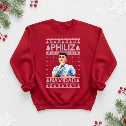 Philiz Navidad Xmas Sweater | Funny Football Christmas Sweatshirt