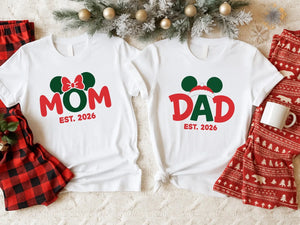 Personalized Parents Est Year Shirt | Christmas Gift for Parents