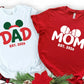 Personalized Parents Est Year Shirt | Christmas Gift for Parents