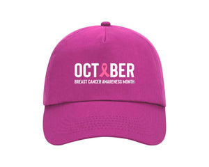 Breast Cancer Awareness Cap, Modern Streetwear Accessory with Inspiring Message PT736