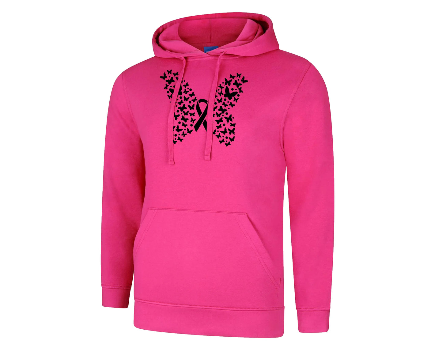 Breast Cancer Awareness Hoodie, Classic Casual Pullover Encouraging Awareness and Support PT743