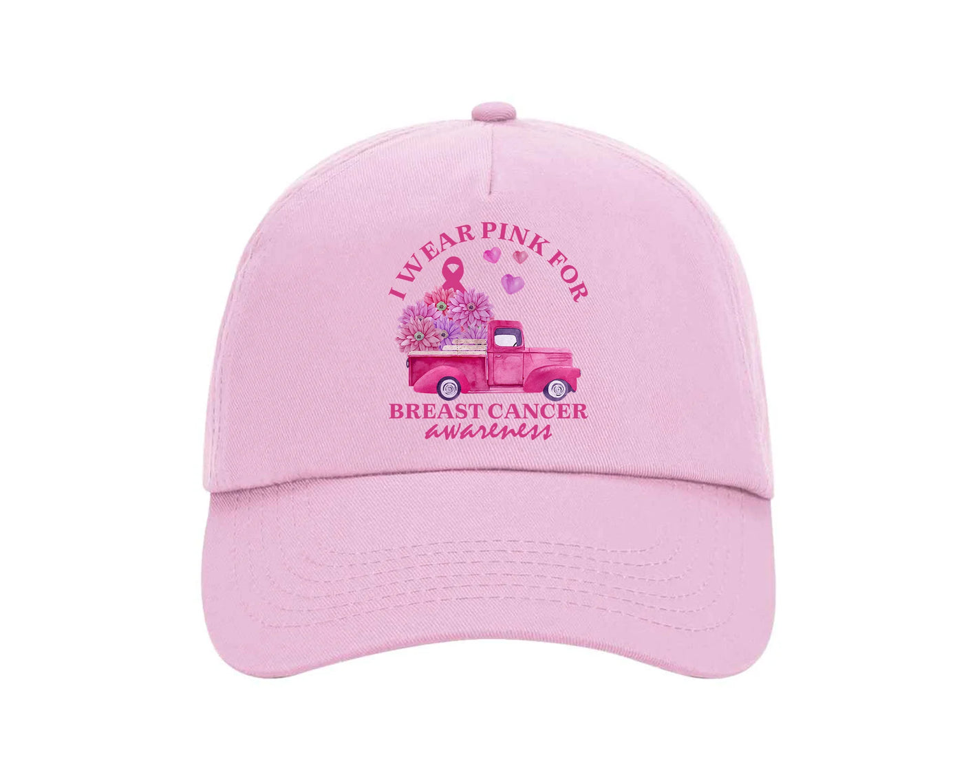 Breast Cancer Awareness Cap, Everyday Fashion Accessory Promoting Courage and Care PT750